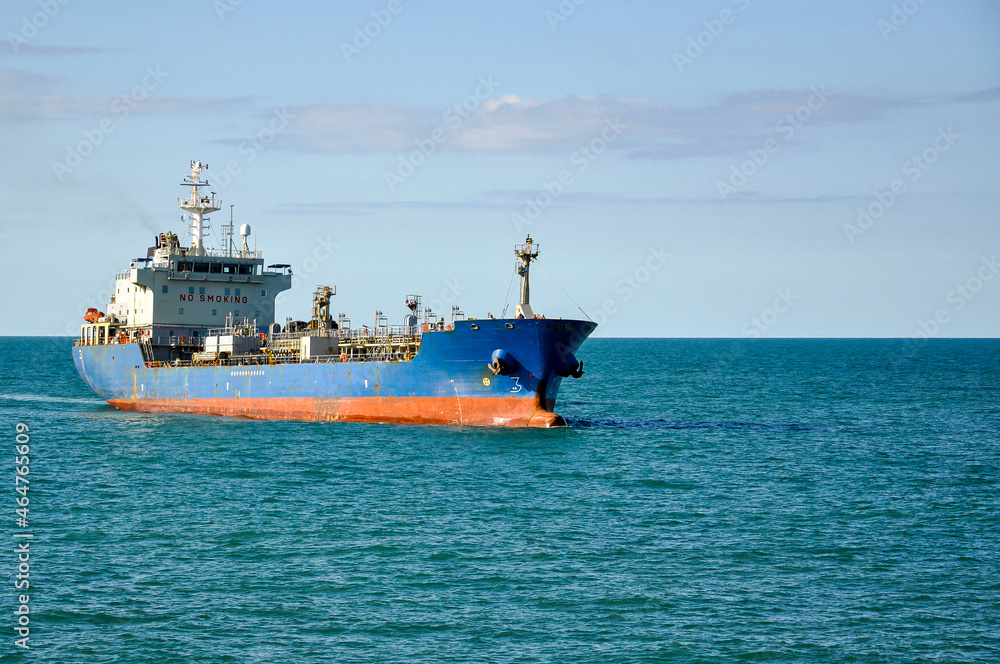 An Oil-Chemical Tanker of 13147 Ton sailing in the Atlantic Ocean