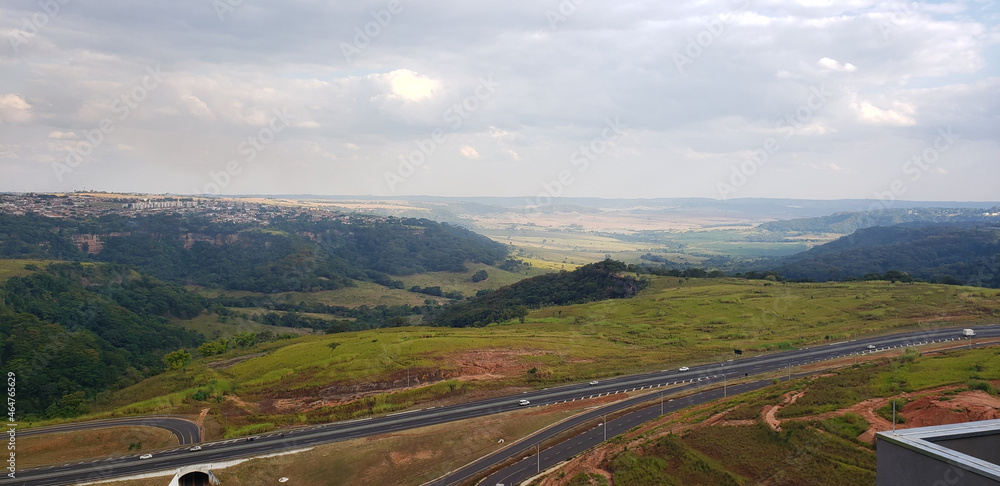 rural highway car landscape
