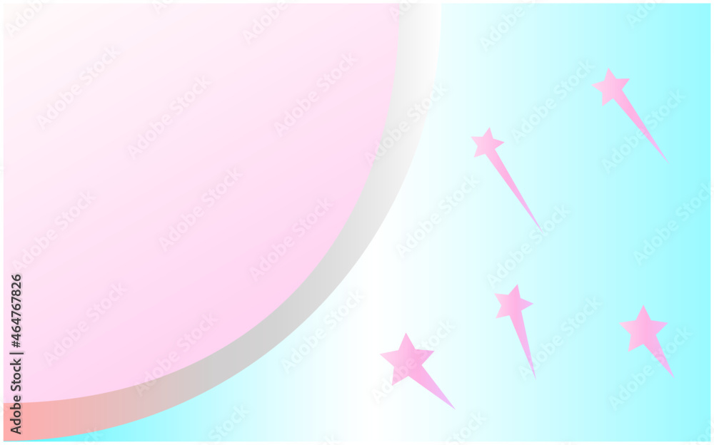 ピンク色した流れ星　空間　ベクターイラスト