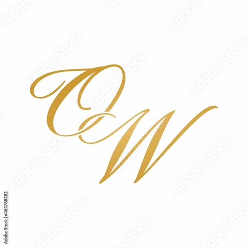 OW initial monogram logo