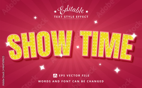 Show Time Editable Text Effect