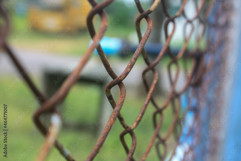 picture of a rusty fence picture of a rusty fence