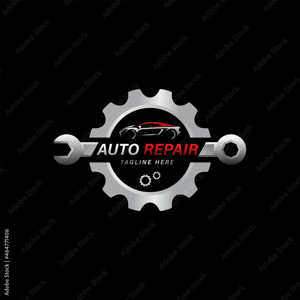 gear mechanic logo icon vector