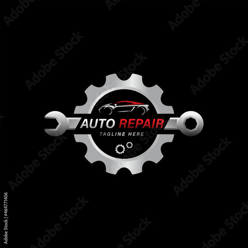 Obraz na płótnie gear mechanic logo icon vector w salonie