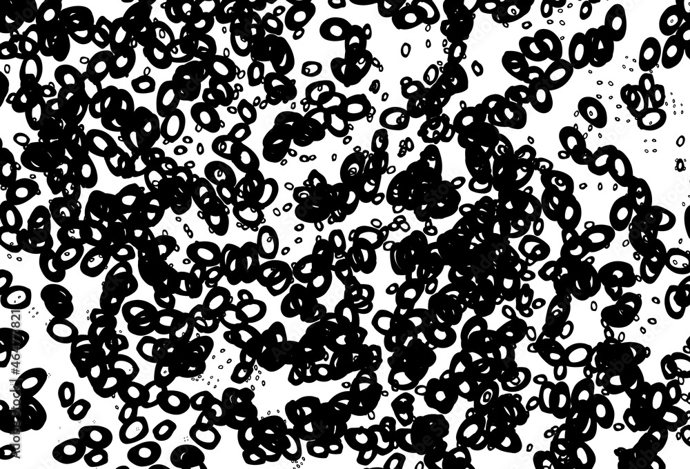Black and white vector pattern with spheres. Black and white vector pattern with spheres.