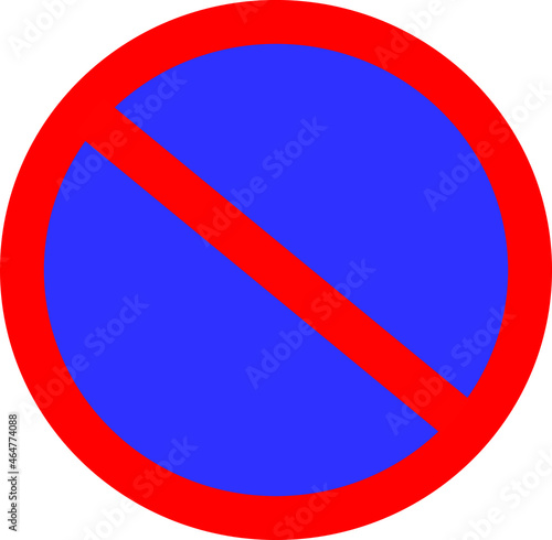 The color of the traffic sign prohibits all kinds of parking between the lines. except for receiving - sending people Free Download The color of the traffic sign prohibits all kinds of parking between the lines. except for receiving - sending people - GFXLoad