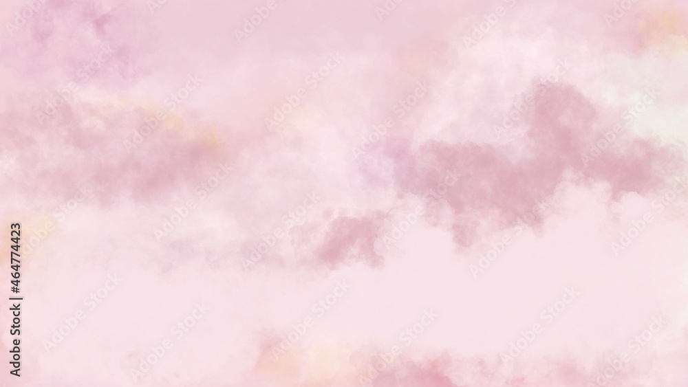 Pink clouds vector design background.