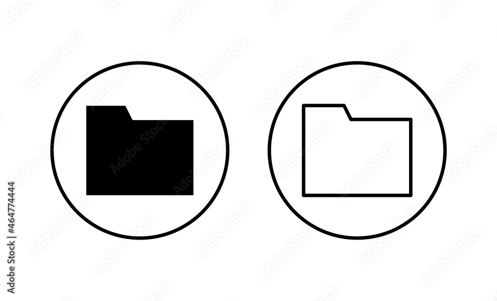 Folder icons set. folder sign and symbol Folder icons set. folder sign and symbol