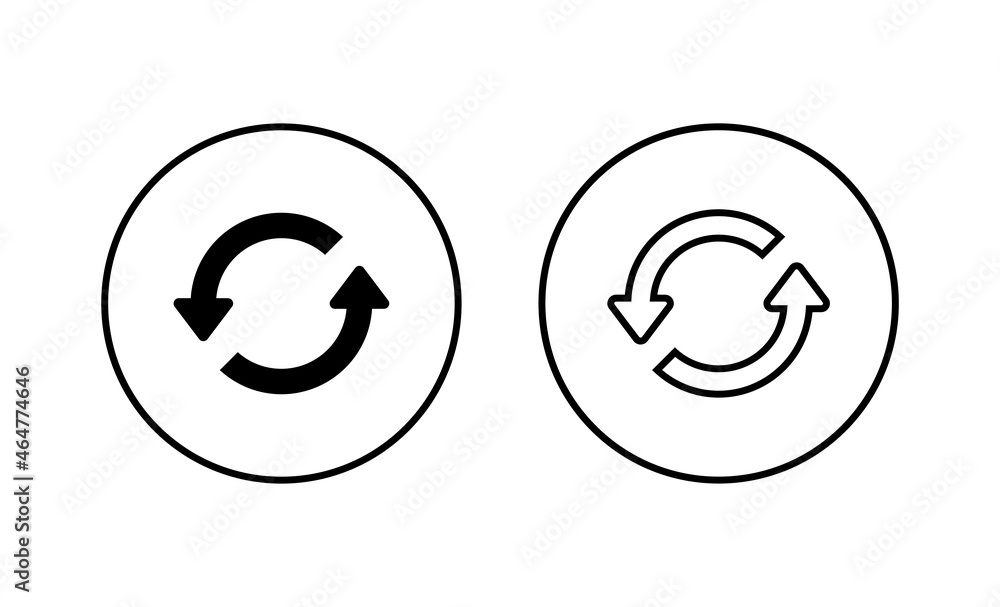 Refresh icons set. Reload sign and symbol. Update icon. Refresh icons set. Reload sign and symbol. Update icon.