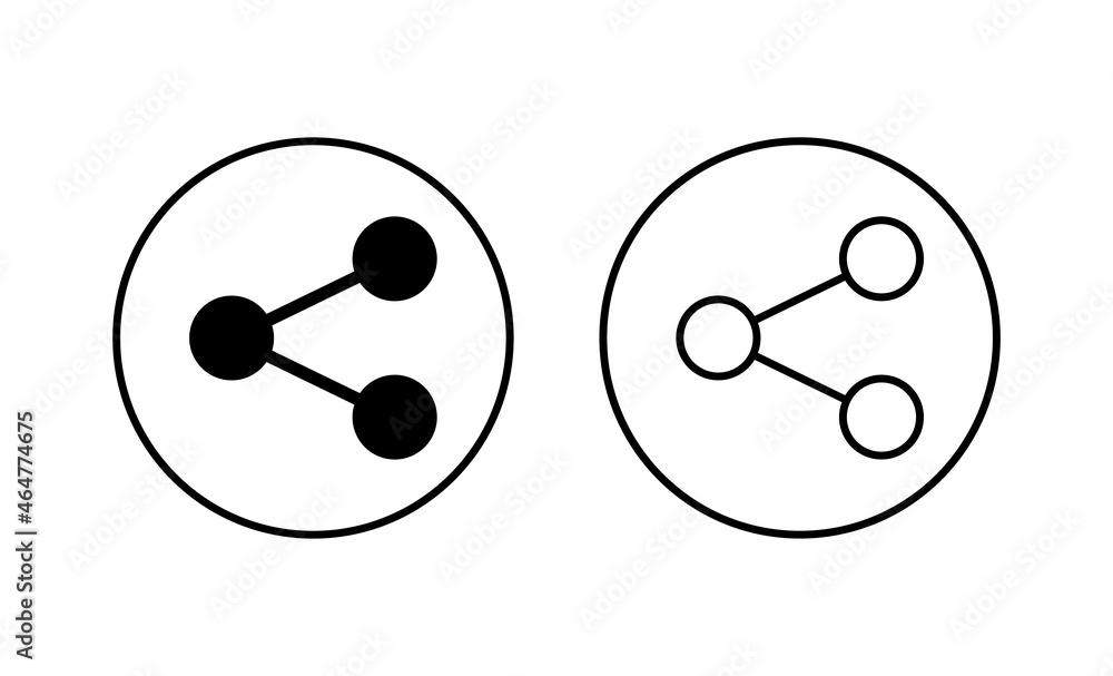 Share icons set. Sharing sign and symbol Share icons set. Sharing sign and symbol