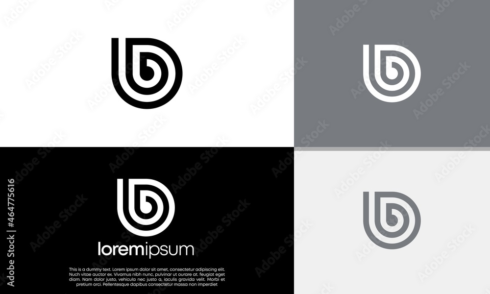 Initials B logo design. Initial Letter Logo. Innovative high tech logo template. Initials B logo design. Initial Letter Logo. Innovative high tech logo template.