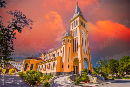 Chicken Church in Dalat City, Vietnam photo