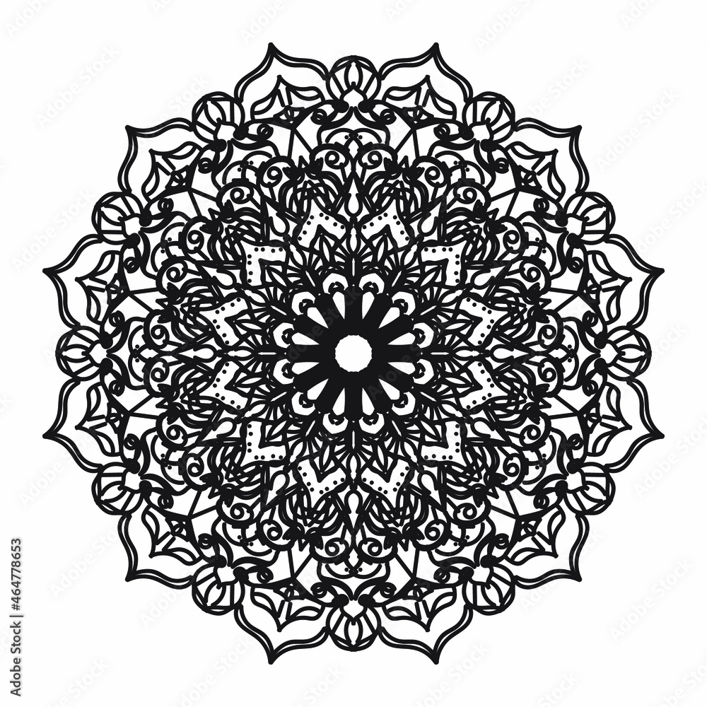 Vector round abstract circle. Mandala style. Vector round abstract circle. Mandala style.
