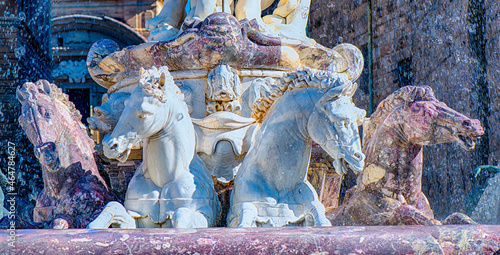 Neptunbrunnen Florenz vom Bildhauer Bartolomeo Ammannati photo