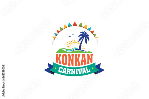 With Colorful Party Elements Saying Come to Carnival. Travel destination. Indian 

Rhythm, Dance and Music.