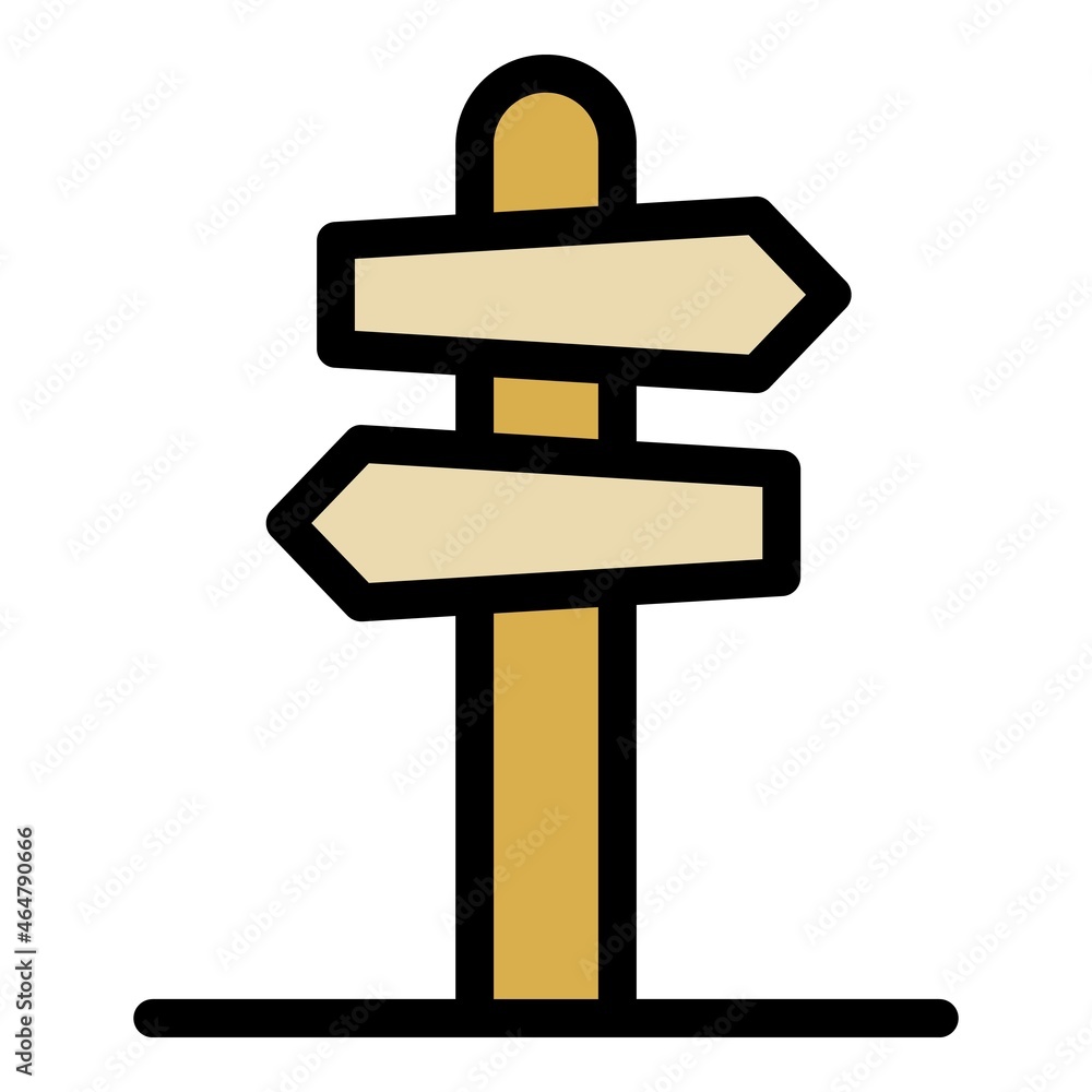 Sign board icon. Outline sign board vector icon color flat isolated Sign board icon. Outline sign board vector icon color flat isolated