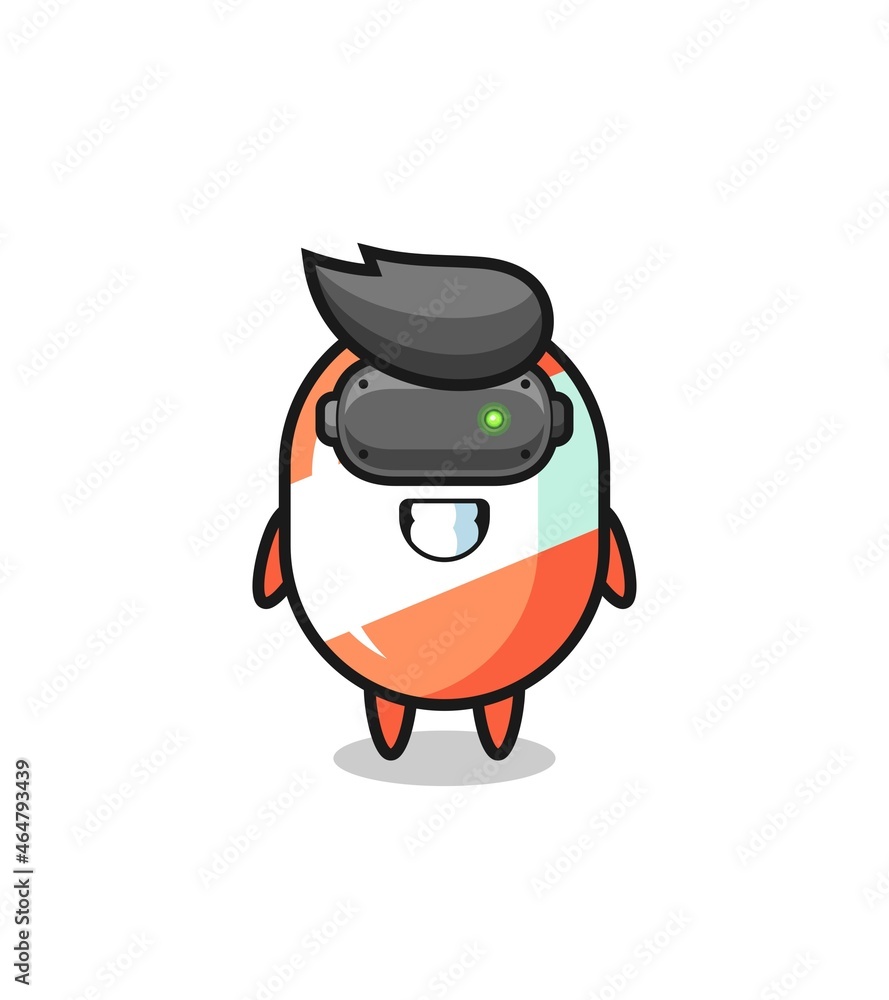 cute candy using VR headset cute candy using VR headset