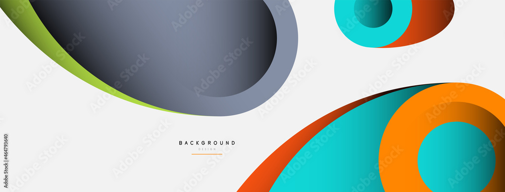 Abstract background. Minimal geometric circles and round style shapes with deep shadow effects. Trendy technology business template for wallpaper banner or background Abstract background. Minimal geometric circles and round style shapes with deep shadow effects. Trendy technology business template for wallpaper banner or background