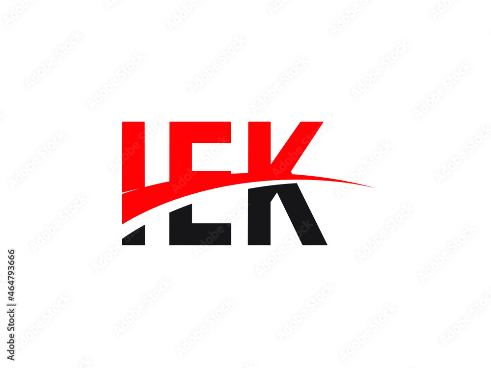 IEK Letter Initial Logo Design Vector Illustration
