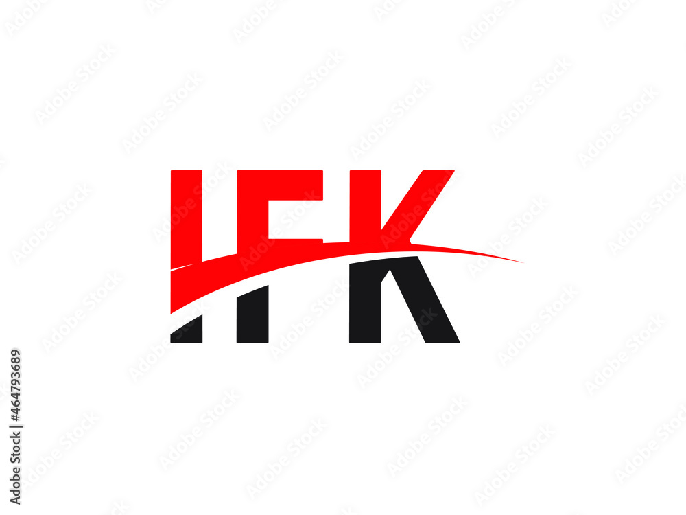 Obraz premium IFK Letter Initial Logo Design Vector Illustration