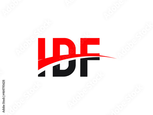 IDF Letter Initial Logo Design Vector Illustration