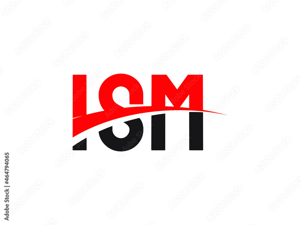 ISM Letter Initial Logo Design Vector Illustration