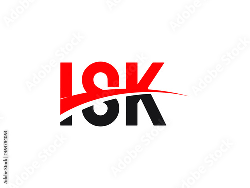 ISK Letter Initial Logo Design Vector Illustration