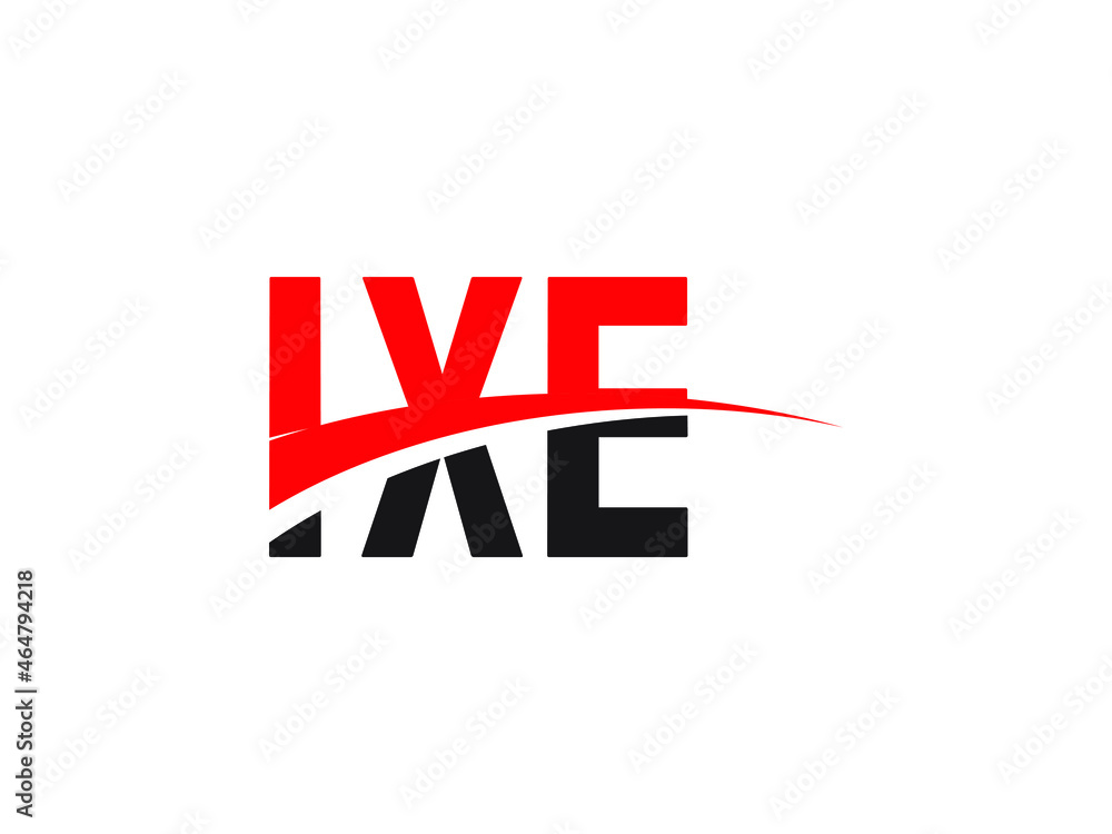 IXE Letter Initial Logo Design Vector Illustration