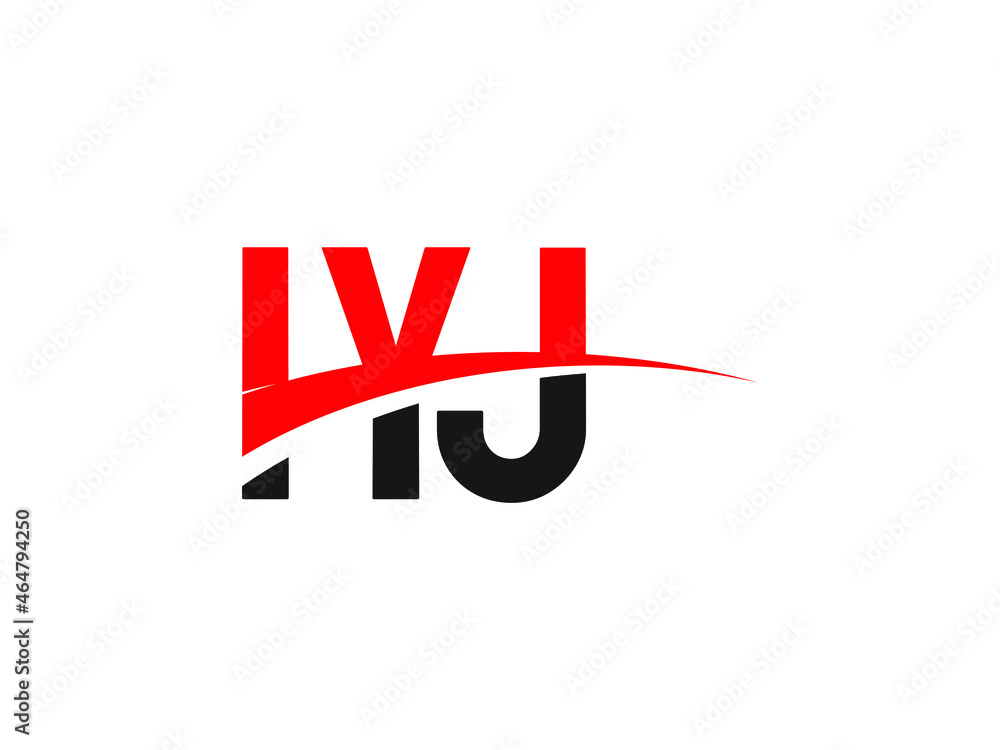 Fototapeta premium IYJ Letter Initial Logo Design Vector Illustration