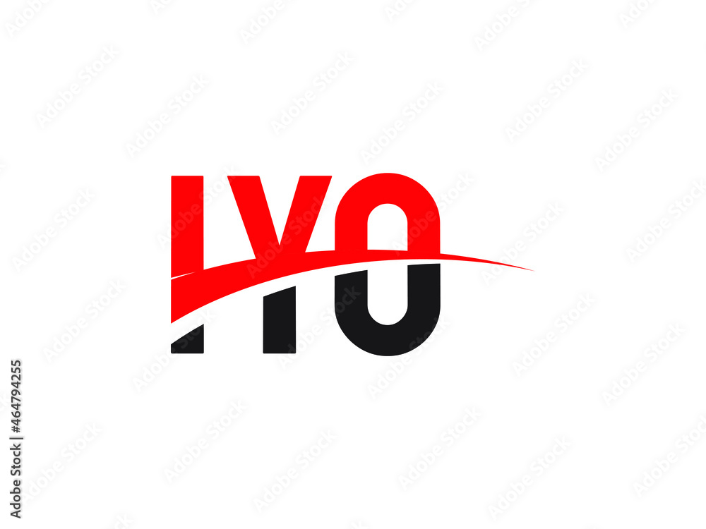Obraz premium IYO Letter Initial Logo Design Vector Illustration