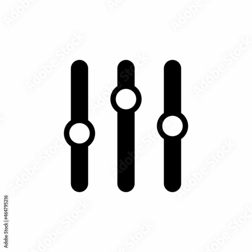 Equalizer icon. Simple, high quality and suitable for your design. Flat design vector illustration on a white background.