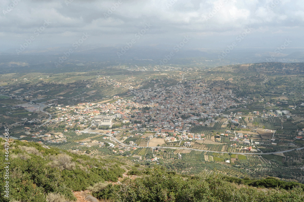 Vue depuis le mont Giouchtas près d'Archanes en Crète