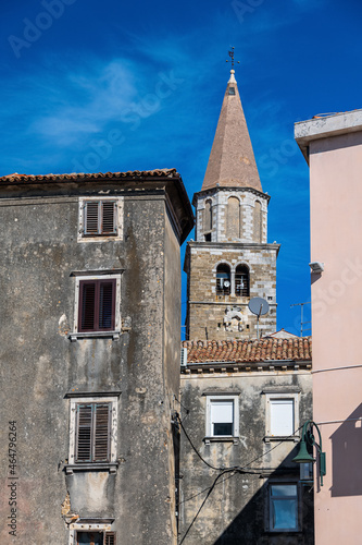 View of the Parish church of St. Servulus in Buje, Istria, Croatia photo