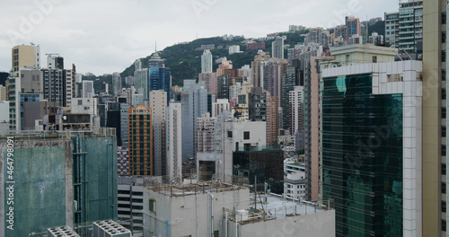 Hong Kong 23 July 2021: Hong Kong business district