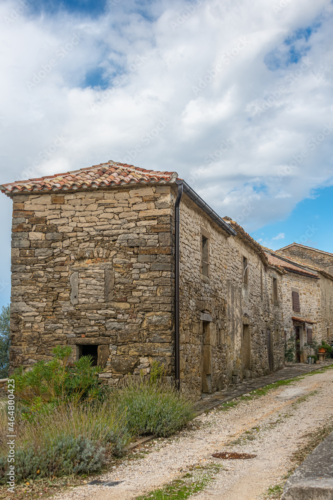 Picturesque views of the old famous village Draguć, in northern Istria, Croatia Picturesque views of the old famous village Draguć, in northern Istria, Croatia