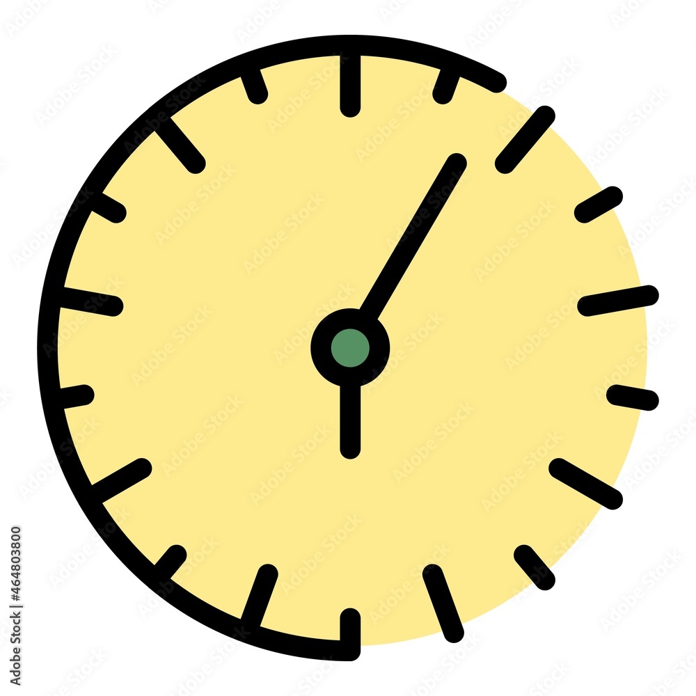 Analog watch repair icon. Outline analog watch repair vector icon color flat isolated Analog watch repair icon. Outline analog watch repair vector icon color flat isolated