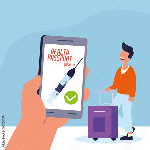 traveler and health passport