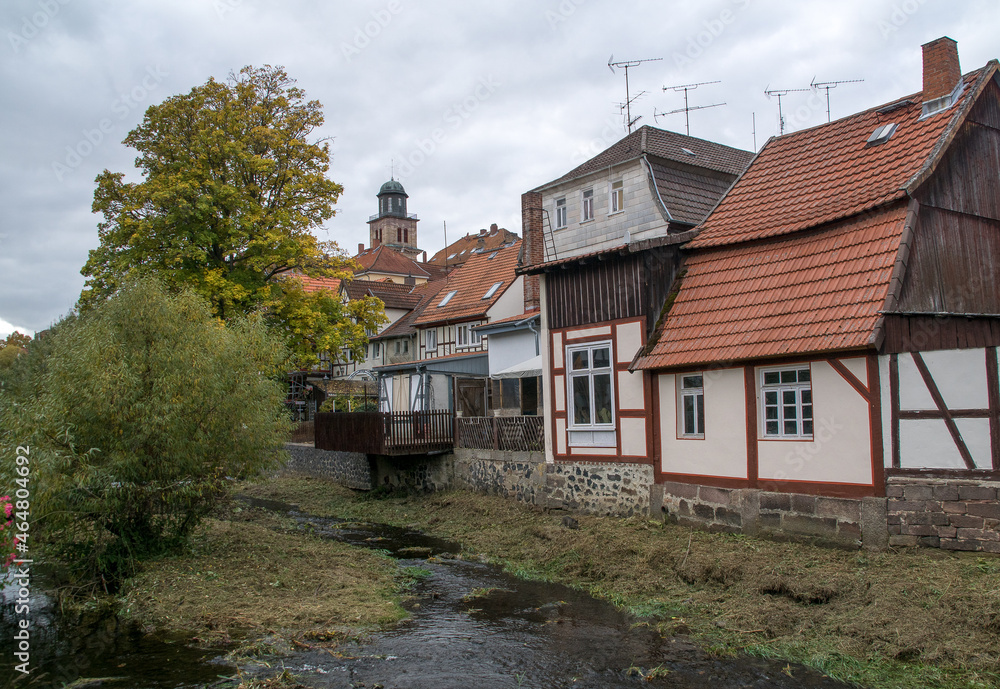 Village impression from the hessia town called Lauterbach