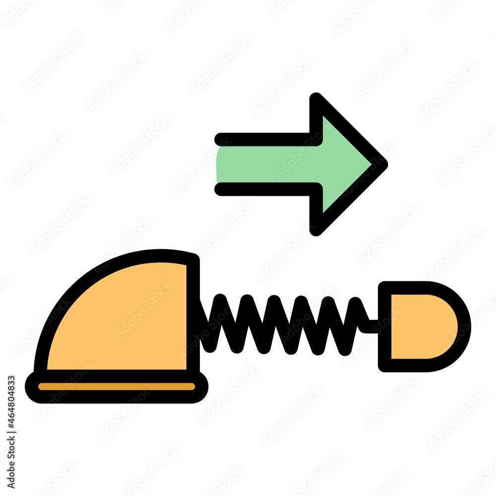 Shoe repair tool icon. Outline shoe repair tool vector icon color flat isolated Shoe repair tool icon. Outline shoe repair tool vector icon color flat isolated