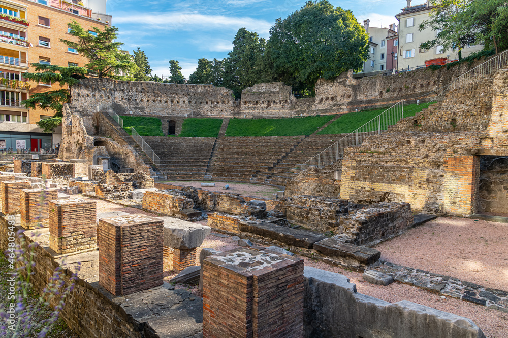 Ruins of ancient Roman theatre in Trieste, ItalyRuins of ancient Roman theatre in Trieste, Italy