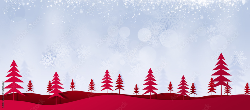 xmas hills and trees illustration xmas hills and trees illustration