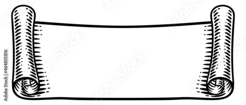 Scroll Paper Banner Ribbon ...