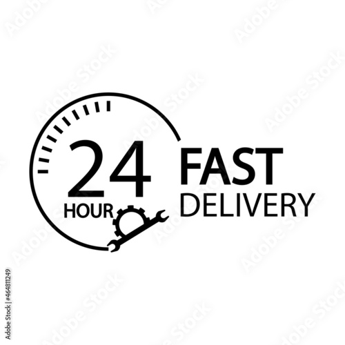 Fast delivery twenty four hours sign eps ten