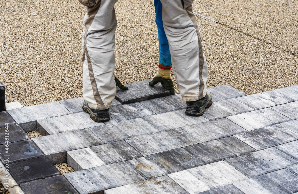paving blocks. worker are installing paving blocks
paving blocks. worker are installing paving blocks