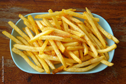 French fries, made by a chef in a restaurant