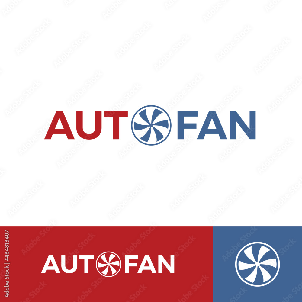 Fan icon logo design. Propeller wind spinning turbine logo for brand identity Fan icon logo design. Propeller wind spinning turbine logo for brand identity
