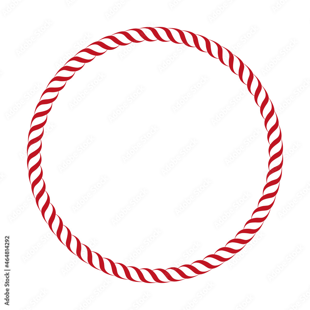 red round vector  frame - circle banner on white background	