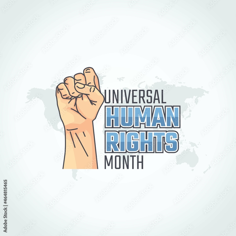 vector graphic of universal human rights month good for universal human ...