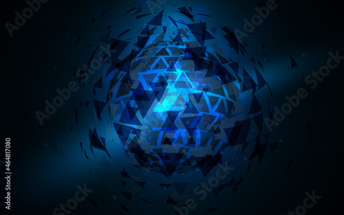Abstract Global Futuristic and technology high-tech digital background. Vector illustration