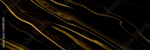 Panel kuchenny z motywem Marble texture wall surface black gold ink pattern graphic  background granite abstract light elegant grey for do floor plan ceramic counter texture tile black yellow background natural for paper.